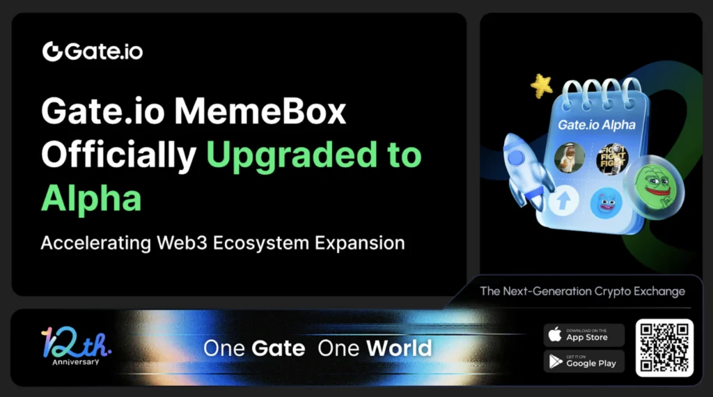 Gate.io memebox has been officially upgraded to alpha